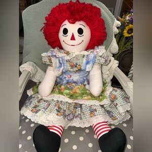 Life Size XXL 36” Raggedy Ann Rag Plush Doll